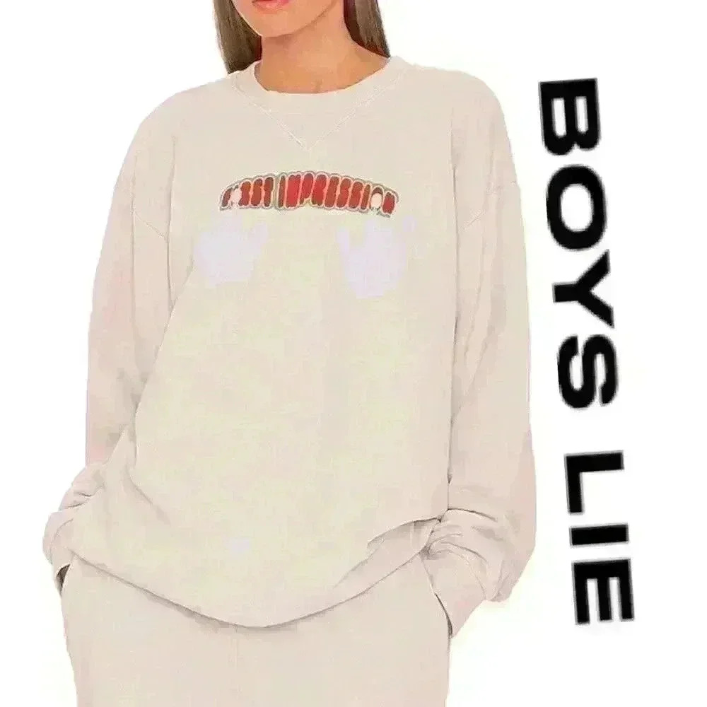Boys Lie First Impressions Crew Neck Sweatshirt